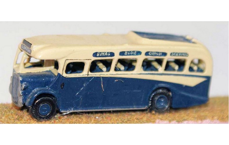 E9 Bristol 'Royal Blue' coach 1940's Unpainted Kit N Scale 1:148 