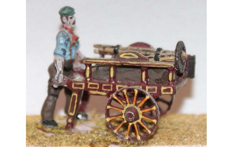 F25 Chimney Sweep & barrow Unpainted Kit OO Scale 1:76 