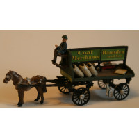 G3b NEW Large Horse Drawn Coat Cart Unpainted Kit (OO scale 1/76th)