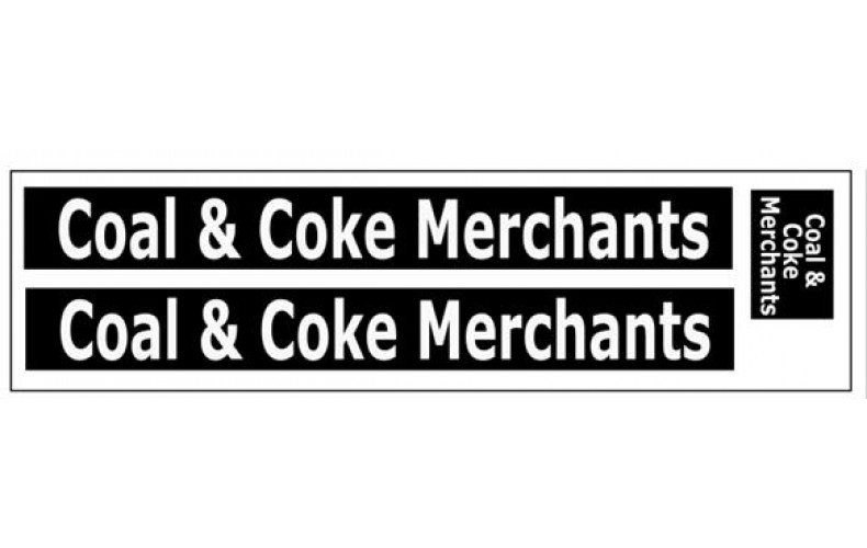 50T11 Decals Coal & Coke Merchants (O Scale 1/43rd)