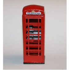 L3p Painted Red Telephone Box (O scale 1/43rd)