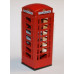 L3p Painted Red Telephone Box (O scale 1/43rd)