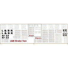 OP7 Decals L&B Wagons (Open, Bogie open, Brake Van) (O scale 1/43rd)