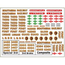 OP7a Decals L&B Coach (1/3rd comp or Spec 3rd or Brake) (O Scale 1/43rd)