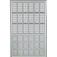 P52a 20 panel Window Glazing bars - Black Frame (OO scale 1/76th)
