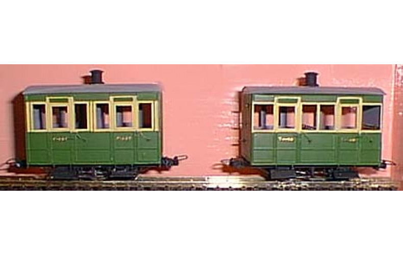 K10 Glyn Valley Coaches Set of 3 (1x1st, 2 x 3rd) (O scale 1/43rd)