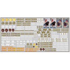 NT20 G.W.R. General Vehicle / Horse Drawn Waterslide decals  (N Scale 1/148th)